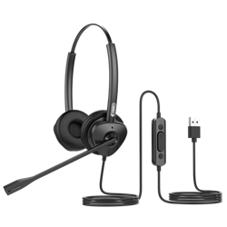 Fanvil HT301 Моно гарнитура с QD на RJ9, кож.зам., HD Audio, складной микрофон, 1,8м., 73г. 1769020882
