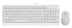 Клавиатура+мышь A4tech Клавиатура + мышь Fstyler F1512 F1512 WHITE, цвет белый 39989375