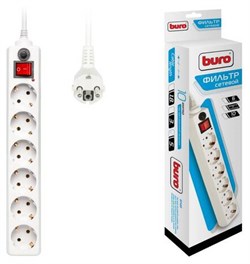 Сетевой фильтр Buro 600SH-5-W 189663398