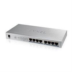 Zyxel GS1008HP, 8xGE PoE+, настольный, металлический, бесшумный, бюджет PoE 60 Вт 650667177