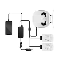 Автомобильное зарядное устройство для 2 аккумуляторов и пульта DJI Phantom 4 повышенной мощности (2 USB) (YX) 646592622