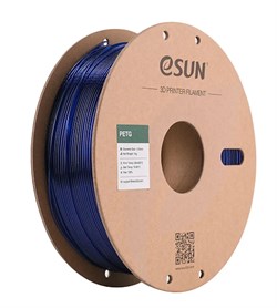 PETG пластик ESUN Translucent Blue Полупрозрачный синий 1,75 мм (1кг) 1336662488