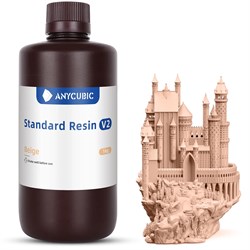 Фотополимер Anycubic Standard Resin V2 Beige Бежевый (1кг) 1124134547