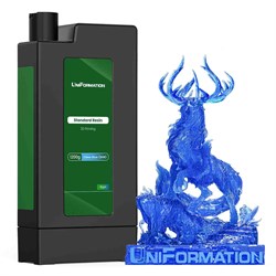 Фотополимерная смола Uniformation Standard Resin Clear Blue (Прозрачный Синий) (1200 гр) 1140057447