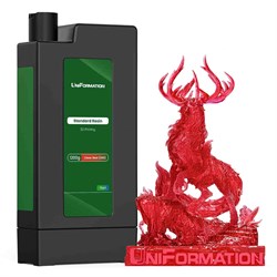 Фотополимерная смола Uniformation Standard Resin Clear Red (Прозрачный красный) (1200 гр) 1853951923