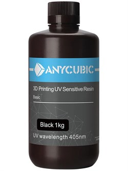 Фотополимер Anycubic Basic Black черный (1кг) 618764765