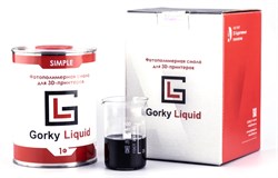 Фотополимерная смола Gorky Liquid Simple черная (1 кг) 743809328
