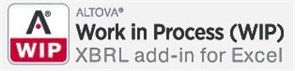 Altova® Work in Process, WIP 2026 XBRL Add-in for Excel (лицензия), Named Users (5 пользователей) 1129321014