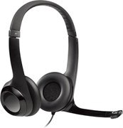 Гарнитура Logitech H390, цвет черный/серебристый 297833058