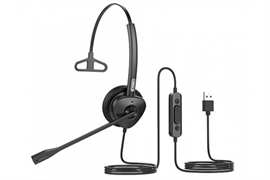 Fanvil HT301-U Моно гарнитура USB, кож.зам., HD Audio, складной микрофон, 1,8м., 73г. 988800986