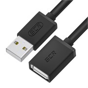 GCR Удлинитель 1.0m USB 2.0 AM/AF, черный, GCR-55069 1206073216