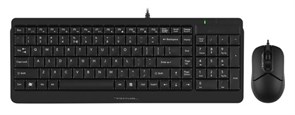 Клавиатура+мышь A4tech Клавиатура + мышь Fstyler F1512 F1512 BLACK, цвет черный 376451338