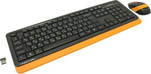 Клавиатура+мышь A4tech Клавиатура + мышь Fstyler FG1010 FG1010 ORANGE, цвет черный 1953898219