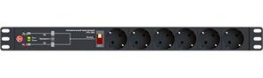 АВР Elemy ATS-1602 1U 19&amp;quot; ввод:2xIEC C14 выход:6xSchuko8A черный 1714820163