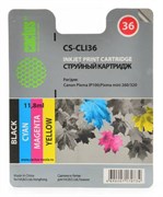 Картридж черный, голубой, пурпурный, желтый Cactus CS-CLI36 875706013