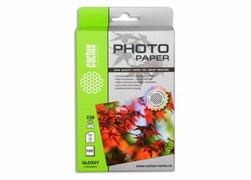 Бумага белый Cactus 10x15/230г/м2/100л./белый глянцевое, CS-GA6230100 410772588