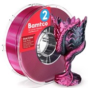 PLA Silc пластик Bamtco Dual Color Black-Rose-Red (1кг) 1136905965