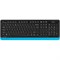 Клавиатура+мышь A4tech Клавиатура + мышь Fstyler FG1010 FG1010 BLUE, цвет черный 1972591984