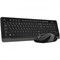 Клавиатура+мышь A4tech Клавиатура + мышь Fstyler FG1010 FG1010 GREY, цвет черный 508032454
