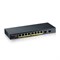 Коммутатор PoE+ Zyxel GS1100-10HP, 8xGE PoE+, 2xSFP, настольный, бесшумный, бюджет PoE 130 Вт, Kensigton lock 1581727282